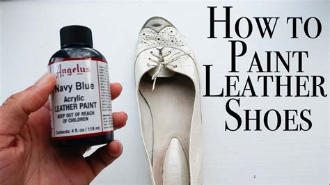 how to paint fake leather shoes|how to paint shoes permanently.